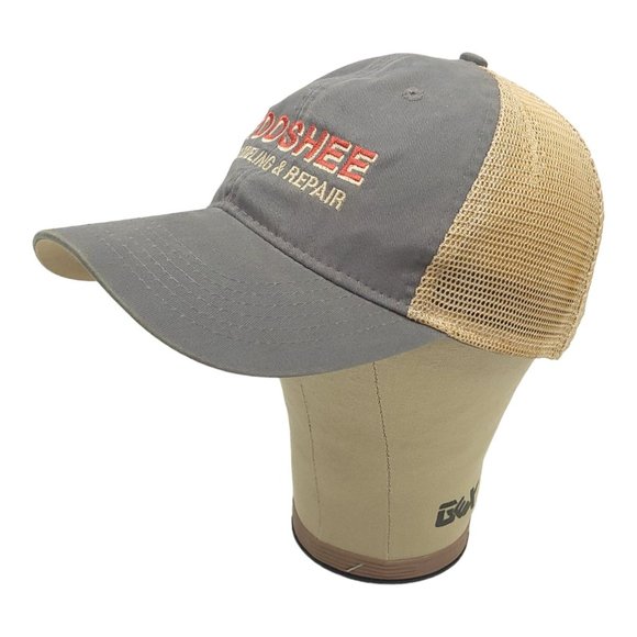 Fooshee Remodeling Repair Mesh Snapback Cap Trucker Baseball Hat Outdoor Gray - Picture 2 of 12